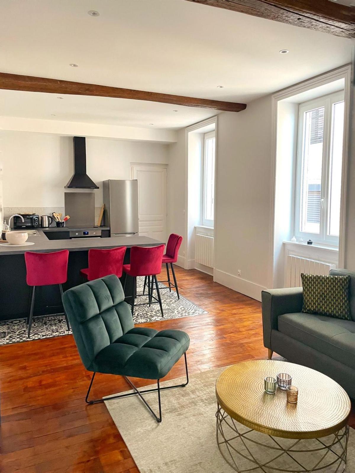 Appartement Center Avec Vue Sur La Saone